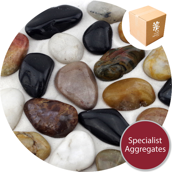 Chinese Pebbles - Polished Mixed Colour